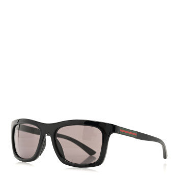 GUCCI Acetate Rectangular Web Sunglasses GG1735S Black