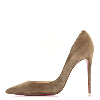 CHRISTIAN LOUBOUTIN Veau Velour Iriza 100 Pumps 37.5 Cappucino CHRISTIAN LOUBOUTIN Veau Velour Iriza 100 Pumps 37.5 Cappucino