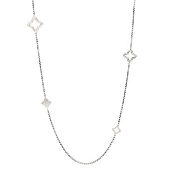 DAVID YURMAN Sterling Silver 25mm Quatrefoil Chain Necklace DAVID YURMAN Sterling Silver 25mm Quatrefoil Chain Necklace