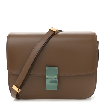 CELINE Smooth Calfskin Medium Classic Box Flap Bag Camel CELINE Smooth Calfskin Medium Classic Box Flap Bag Camel