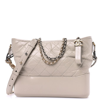 CHANEL Aged Calfskin Quilted Medium Gabrielle Hobo Beige CHANEL Aged Calfskin Quilted Medium Gabrielle Hobo Beige