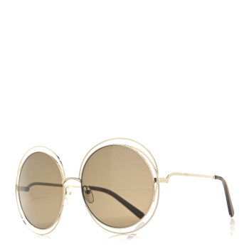 CHLOE Oversized Round Carlina Oversized Round Sunglasses CE114S Gold CHLOE Oversized Round Carlina Oversized Round Sunglasses CE114S Gold