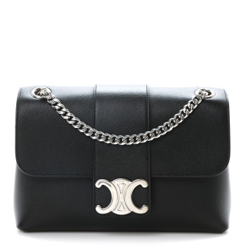 CELINE Supple Calfskin Medium Victoire Bag Black CELINE Supple Calfskin Medium Victoire Bag Black