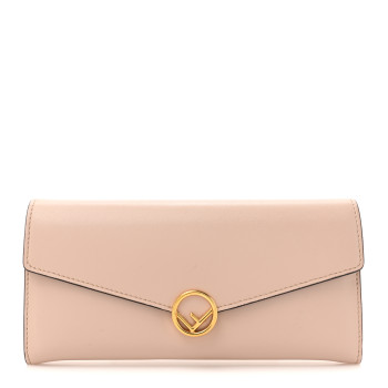 FENDI Vitello Cruise F is Fendi Continental Envelope Wallet Light Rose