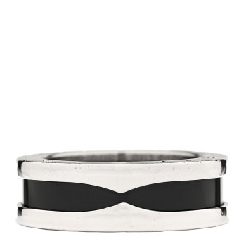 BULGARI Sterling Silver Ceramic Save The Children One-Band Ring 51 5.75 BULGARI Sterling Silver Ceramic Save The Children One-Band Ring 51 5.75