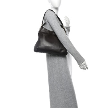 GUCCI Calfskin Creole Hobo Chocolate