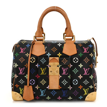 LOUIS VUITTON Monogram Multicolor Speedy 30 Black LOUIS VUITTON Monogram Multicolor Speedy 30 Black