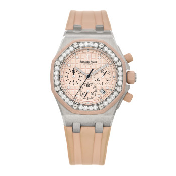 AUDEMARS PIGUET Stainless Steel Rubber Diamond Bezel 37mm Royal Oak Offshore Lady Chronograph Automatic Watch Champagne 26048SK.ZZ.D082CA.01 AUDEMARS PIGUET Stainless Steel Rubber Diamond Bezel 37mm Royal Oak Offshore Lady Chronograph Automatic Watch Champagne 26048SK.ZZ.D082CA.01