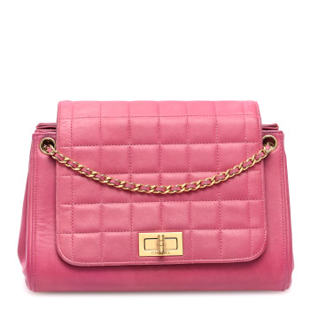CHANEL Lambskin Chocolate Bar Accordion Reissue Flap Pink CHANEL Lambskin Chocolate Bar Accordion Reissue Flap Pink
