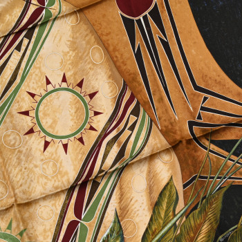 HERMES Silk Wako Ni Scarf 90 Multicolor HERMES Silk Wako Ni Scarf 90 Multicolor