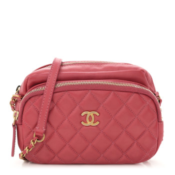 CHANEL Calfskin Quilted Day Trips Camera Case Pink CHANEL Calfskin Quilted Day Trips Camera Case Pink