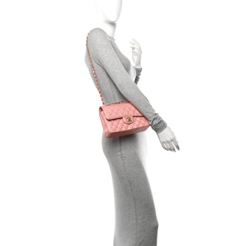 CHANEL Iridescent Caviar Quilted Small Double Flap Pink CHANEL Iridescent Caviar Quilted Small Double Flap Pink