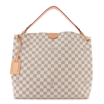 LOUIS VUITTON Damier Azur Graceful MM Rose Ballerine LOUIS VUITTON Damier Azur Graceful MM Rose Ballerine