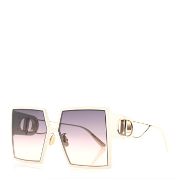 CHRISTIAN DIOR Square 30 Montaigne SU Sunglasses White
