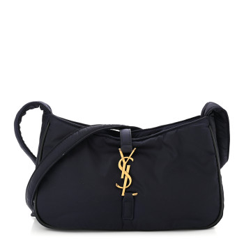 SAINT LAURENT Econyl Nylon Le 5 A 7 Hobo Navy