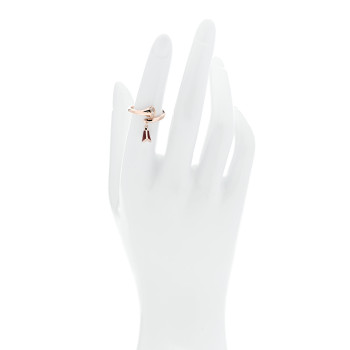 BULGARI 18K Rose Gold Diamond Carnelian Divas' Dream Charm Ring 51 5.75 BULGARI 18K Rose Gold Diamond Carnelian Divas' Dream Charm Ring 51 5.75