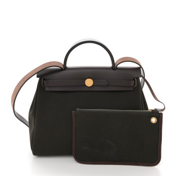 HERMES Vache Hunter Herbag Zip Retourne 31 PM Dark Bronze Ebene HERMES Vache Hunter Herbag Zip Retourne 31 PM Dark Bronze Ebene