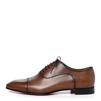CHRISTIAN LOUBOUTIN Calfskin Mens Greggo Flat Oxfords 42.5 Brown CHRISTIAN LOUBOUTIN Calfskin Mens Greggo Flat Oxfords 42.5 Brown