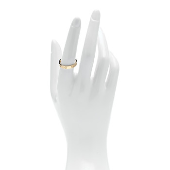 CARTIER 18K Yellow Gold 3.5mm LOVE Wedding Band Ring 56 7.75