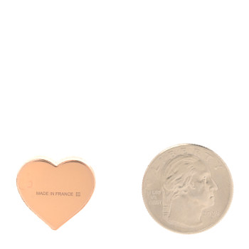 HERMES Rose Gold Plated Brass Mini Coeur Twilly Scarf Ring HERMES Rose Gold Plated Brass Mini Coeur Twilly Scarf Ring