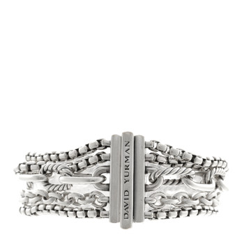 DAVID YURMAN Sterling Silver Multi Row Chain Bracelet DAVID YURMAN Sterling Silver Multi Row Chain Bracelet