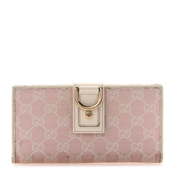 GUCCI Monogram Abbey Continental Wallet Pink GUCCI Monogram Abbey Continental Wallet Pink