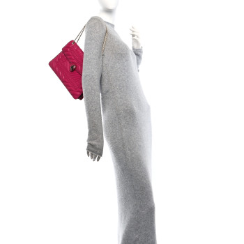 BULGARI Nappa Quilted Serpenti Forever Shoulder Bag Plum BULGARI Nappa Quilted Serpenti Forever Shoulder Bag Plum