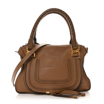 CHLOE Calfskin Medium Marcie Satchel Nut CHLOE Calfskin Medium Marcie Satchel Nut