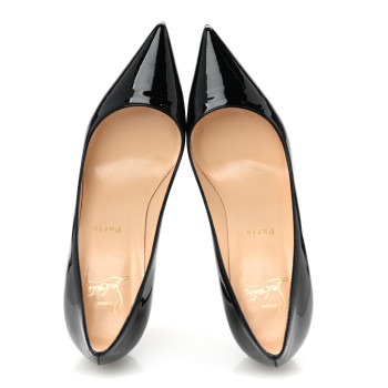CHRISTIAN LOUBOUTIN Patent Decollete 554 85 Pumps 36.5 Black CHRISTIAN LOUBOUTIN Patent Decollete 554 85 Pumps 36.5 Black