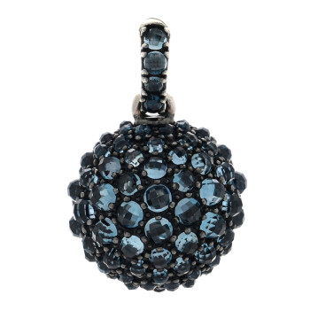 DAVID YURMAN Sterling Silver Blue Topaz Cable Berries Pendant DAVID YURMAN Sterling Silver Blue Topaz Cable Berries Pendant