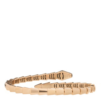 BULGARI 18K Rose Gold Diamond Serpenti Viper Bracelet S BULGARI 18K Rose Gold Diamond Serpenti Viper Bracelet S