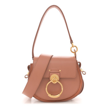 CHLOE Calfskin Small Tess Bag Muted Brown CHLOE Calfskin Small Tess Bag Muted Brown