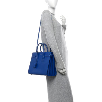 SAINT LAURENT Calfskin Small Sac De Jour Outremer SAINT LAURENT Calfskin Small Sac De Jour Outremer