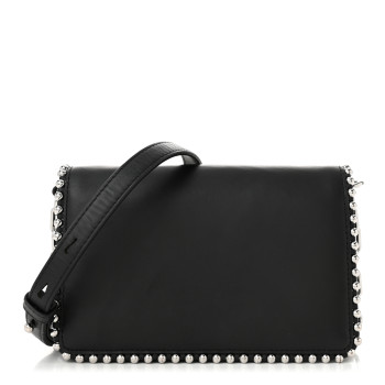 ALEXANDER WANG Calfskin Studded Attica Biker Shoulder Bag Black ALEXANDER WANG Calfskin Studded Attica Biker Shoulder Bag Black