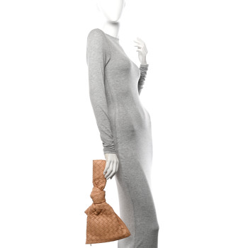 BOTTEGA VENETA Nappa Intrecciato Mini BV Twist Almond BOTTEGA VENETA Nappa Intrecciato Mini BV Twist Almond