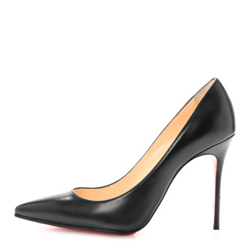 CHRISTIAN LOUBOUTIN Kid Decollete 554 100 Pumps 36 Black CHRISTIAN LOUBOUTIN Kid Decollete 554 100 Pumps 36 Black