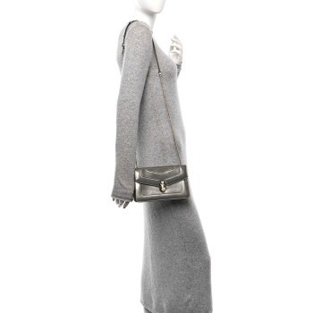 BULGARI Metallic Serpenti Forever Small Shoulder Bag Silver BULGARI Metallic Serpenti Forever Small Shoulder Bag Silver