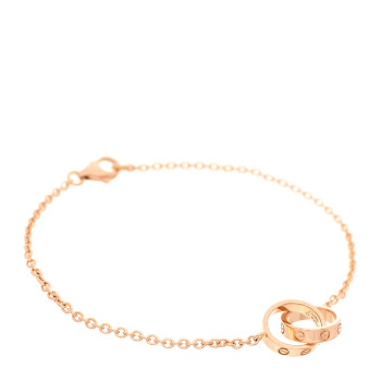 CARTIER 18K Pink Gold Interlocking LOVE Bracelet