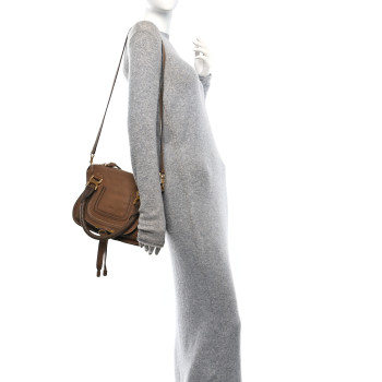 CHLOE Calfskin Small Marcie Satchel Tan CHLOE Calfskin Small Marcie Satchel Tan