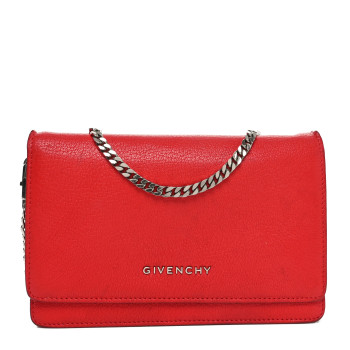 GIVENCHY Sugar Goatskin Pandora Chain Wallet Red GIVENCHY Sugar Goatskin Pandora Chain Wallet Red