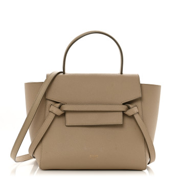 CELINE Grained Calfskin Nano Belt Bag Light Taupe CELINE Grained Calfskin Nano Belt Bag Light Taupe