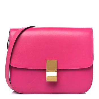 CELINE Box Calfskin Medium Classic Box Flap Bag Hibiscus CELINE Box Calfskin Medium Classic Box Flap Bag Hibiscus