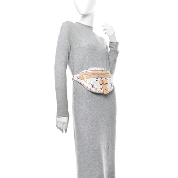 LOUIS VUITTON LV X TM Monogram Multicolor High Rise Bumbag White LOUIS VUITTON LV X TM Monogram Multicolor High Rise Bumbag White