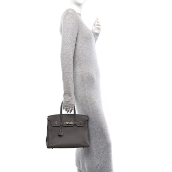 HERMES Togo Birkin 30 Etain HERMES Togo Birkin 30 Etain