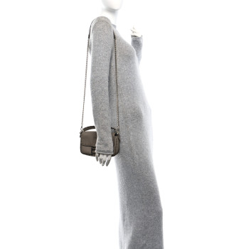 FENDI Cuoio Roma Sellerissima Nappa Sintetica Tape Stitch Mini Baguette Corda