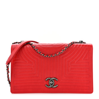 CHANEL Calfskin Quilted Small Korean Garden Flap Red CHANEL Calfskin Quilted Small Korean Garden Flap Red
