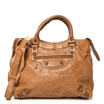 BALENCIAGA Agneau Giant 12 Rose Gold Hardware Velo Cumin