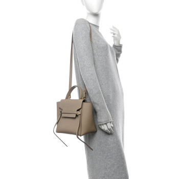 CELINE Grained Calfskin Micro Belt Bag Light Taupe CELINE Grained Calfskin Micro Belt Bag Light Taupe