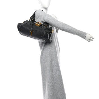 CHLOE Calfskin Medium Paddington Satchel Black CHLOE Calfskin Medium Paddington Satchel Black