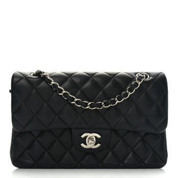 CHANEL Lambskin Quilted Small Double Flap Black CHANEL Lambskin Quilted Small Double Flap Black